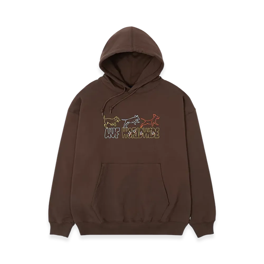 HUF WINTER 25 Fetch Hoodie "Chocolate"