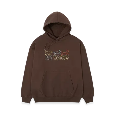 HUF WINTER 25 Fetch Hoodie "Chocolate"