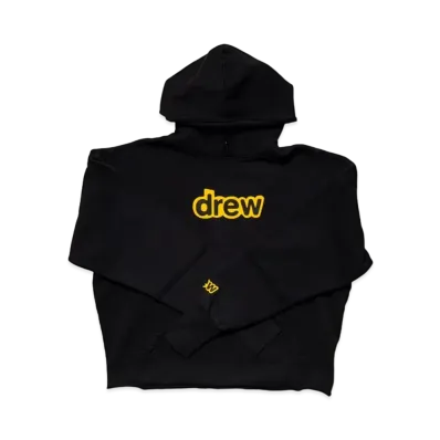 drew house secret deconstructed hoodie"Black"