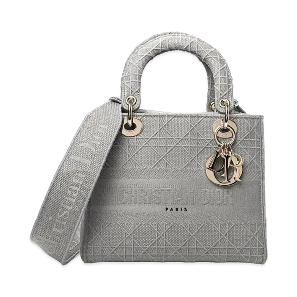 Dior Medium Lady D-Lite Bag "Gray"