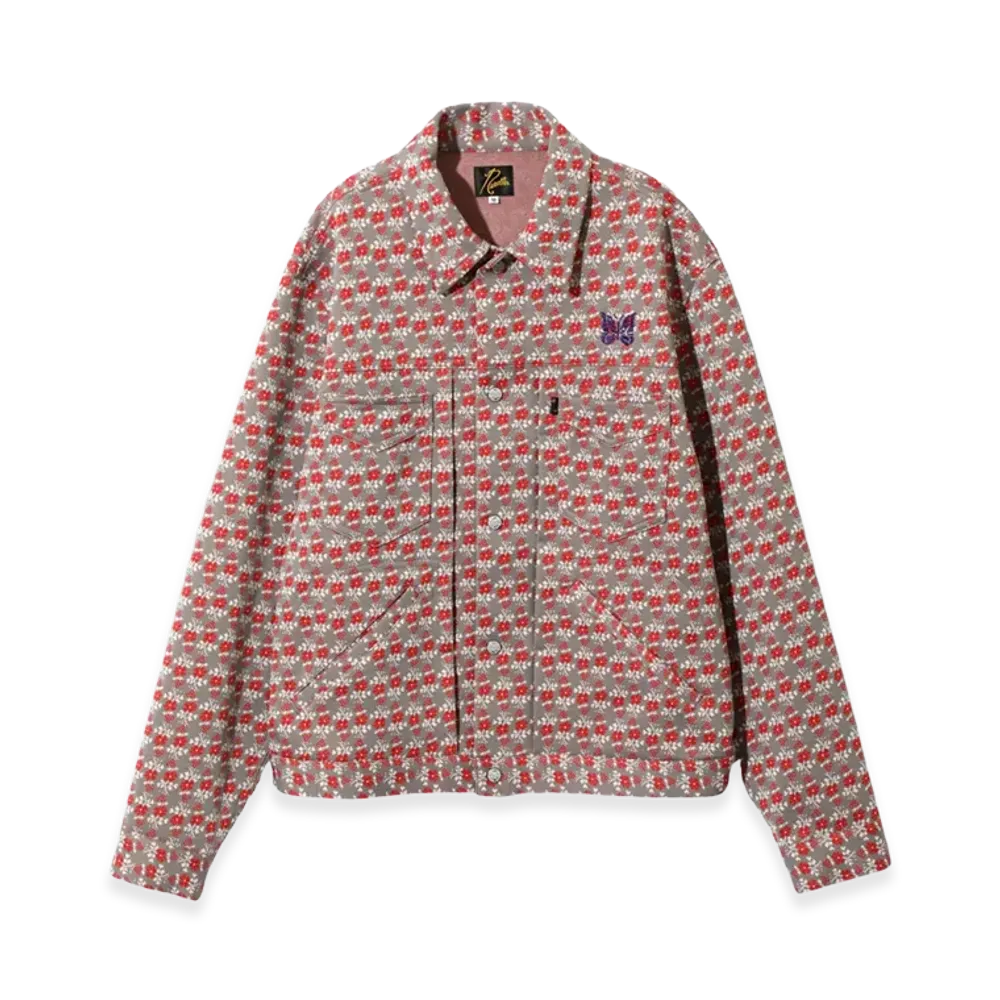 NEEDLES Penny Jean Jacket Poly Jacquard "Flower"