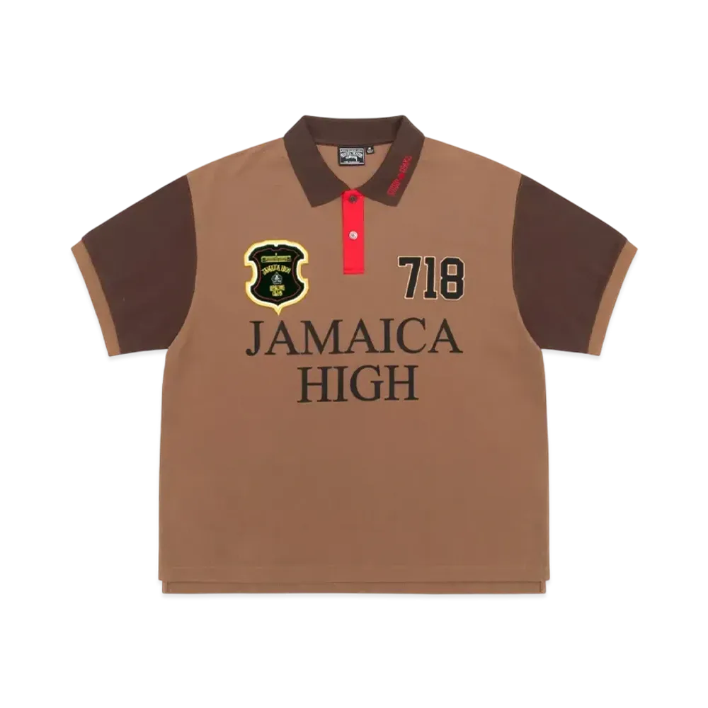 Stussy x Denim Tears Pique Polo "Brown"