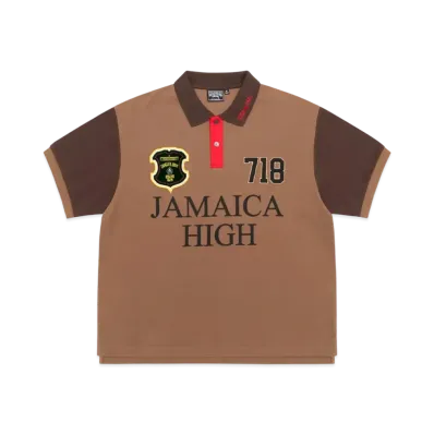 Stussy x Denim Tears Pique Polo "Brown"