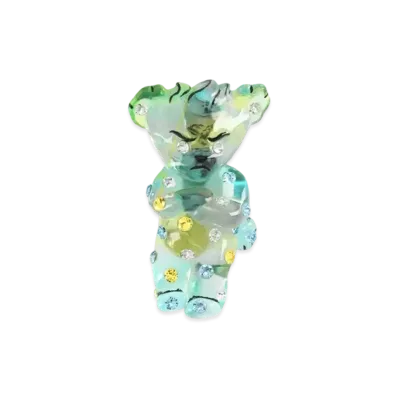 GUCCI HA HA HA Crystal Bear Brooch