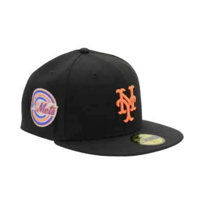 NEW ERA x THE CAP 'COOL CROW' 59Fifty Stadium New York Mets 69 BLKOTC "Black"