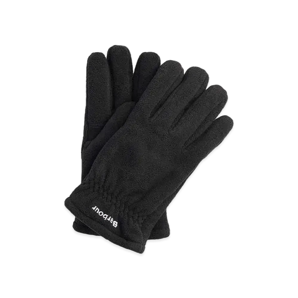Barbour Coa Fleece Gloves "Black"