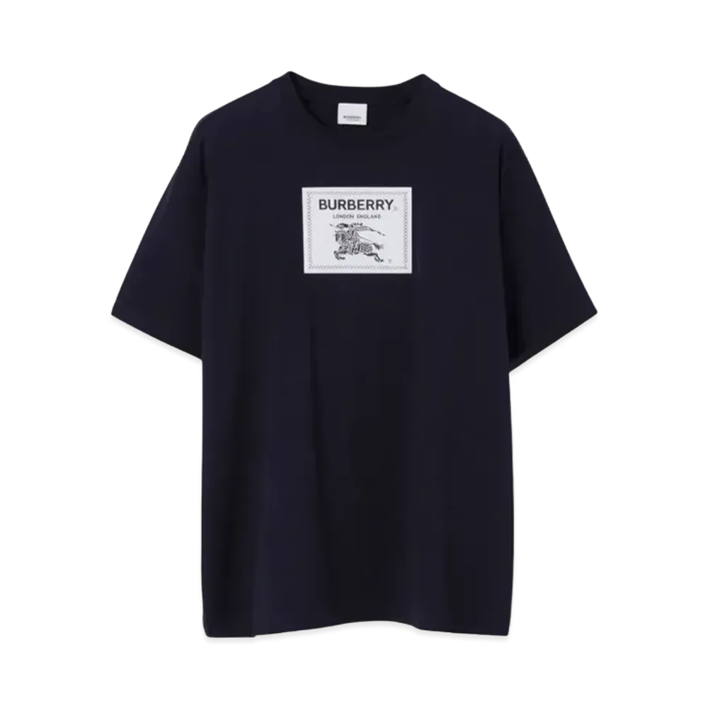 Burberry Men's Prorsum Label Cotton T-shirt "Smoked Navy"
