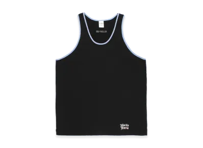 WACKO MARIA Washed Heavy Weight Ringer Tank Top "Black"