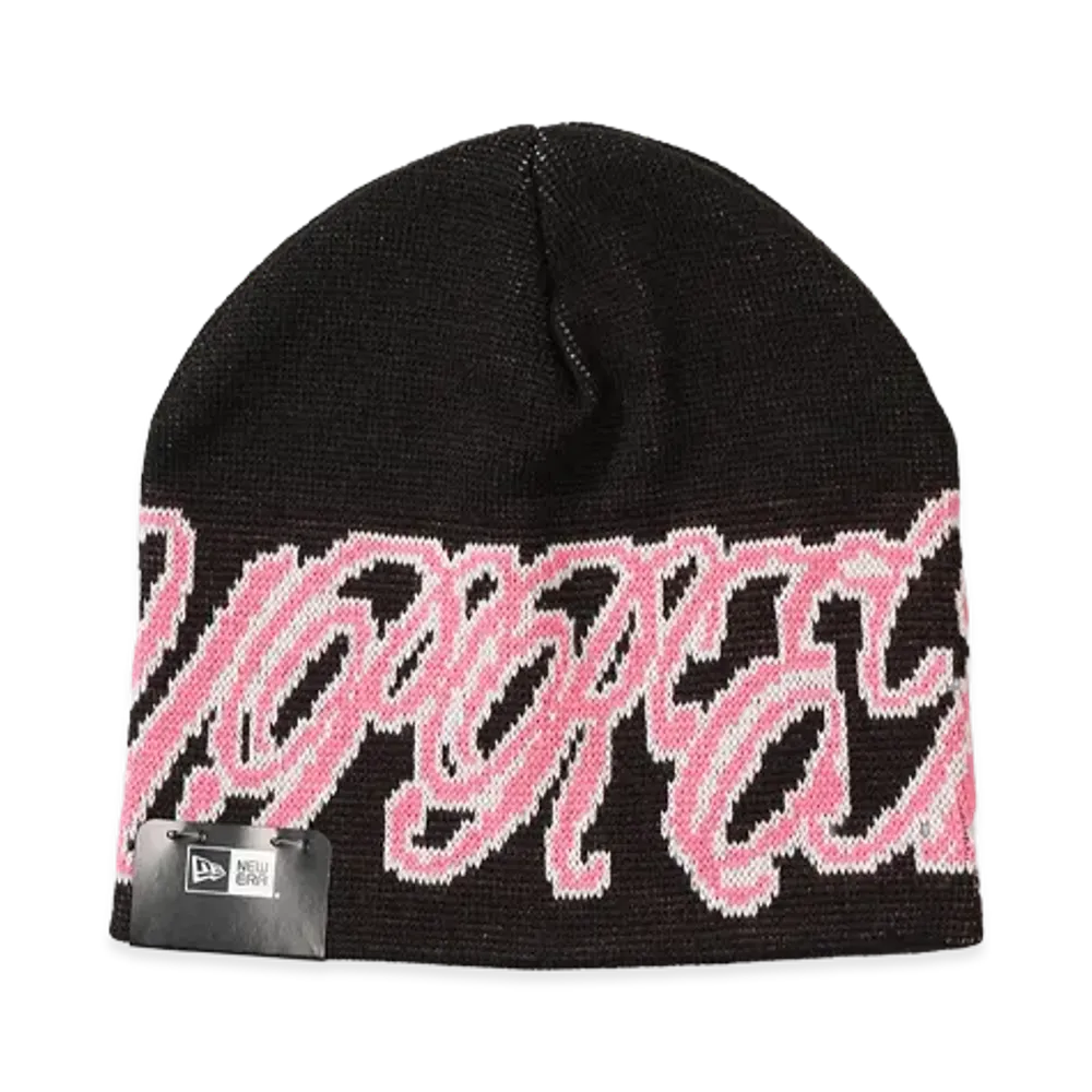 Supreme New Era Cursive Beanie "Black"