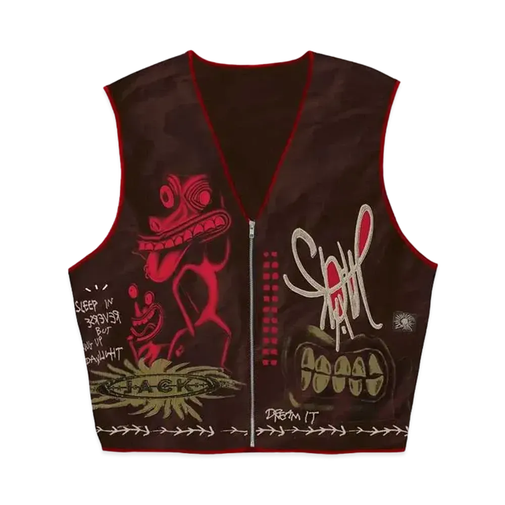 Travis Scott Cactus Jack SLEEP IN REVERSE VEST "Dark Brown"