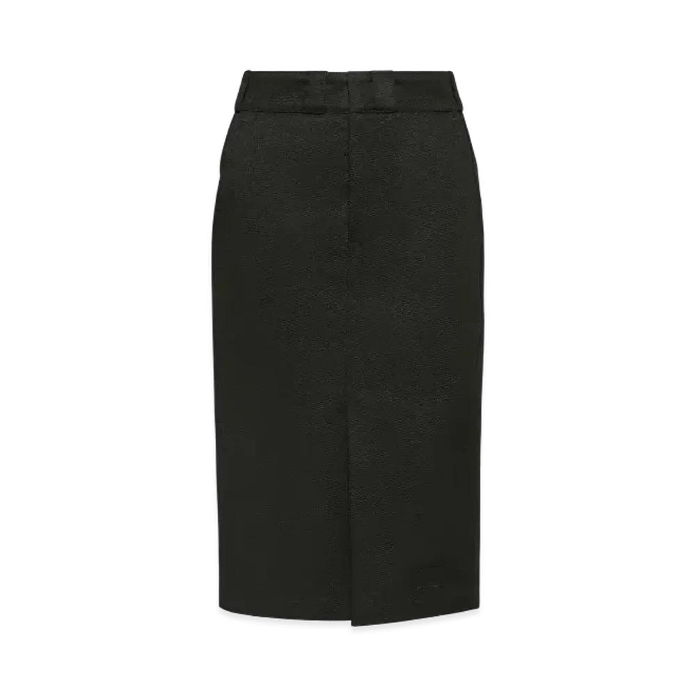 Maison Margiela Women's Skater Chino Midi Skirt "Black"