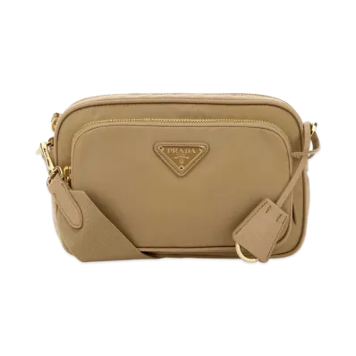 PRADA Women's Re-Nylon Crossbody Bag "Beige"