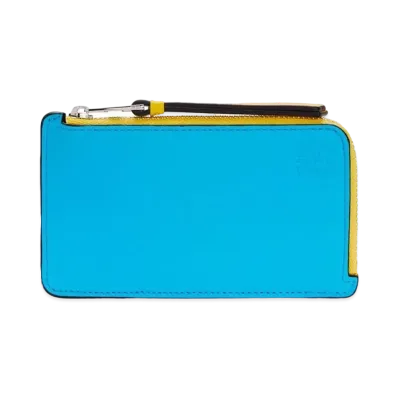 LOEWE Coin Cardholder In Classic Calfskin "Dark Forest / Multicolor"