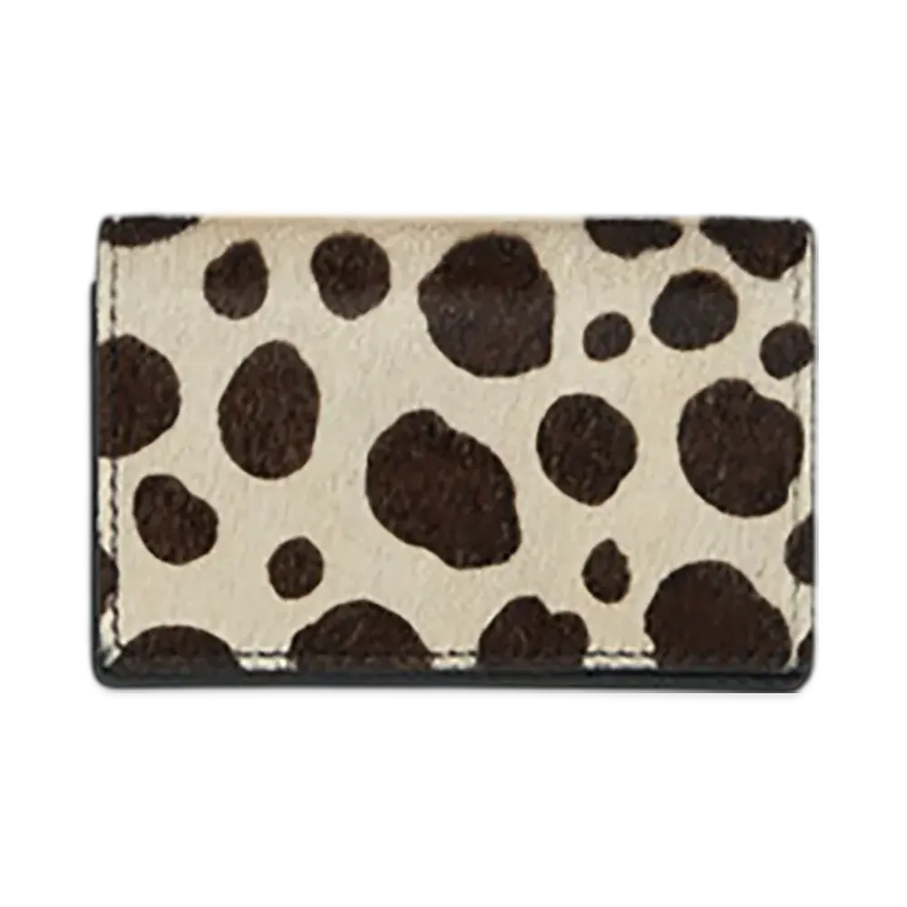 Hender Scheme Folded Card Case "Black/Dalmatian"