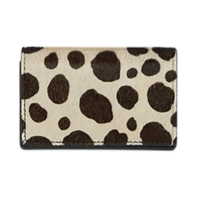 Hender Scheme Folded Card Case "Black/Dalmatian"
