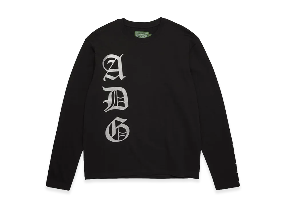 DENIM TEARS ADG Scripture Long Sleeve Tee "Black"