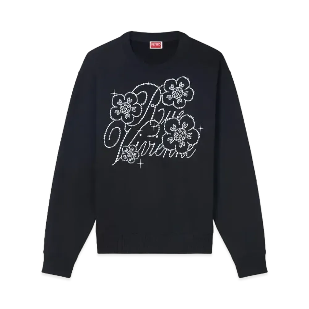 KENZO 'CONSTELLATION' Embroidery Classic Sweat "Black"