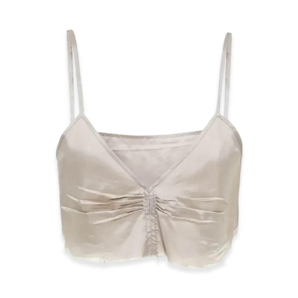 MIU MIU Women's Ponge Top "Cloudy Grey"