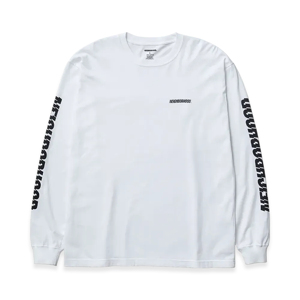NEIGHBORHOOD NH . Tee LS-1 "White"