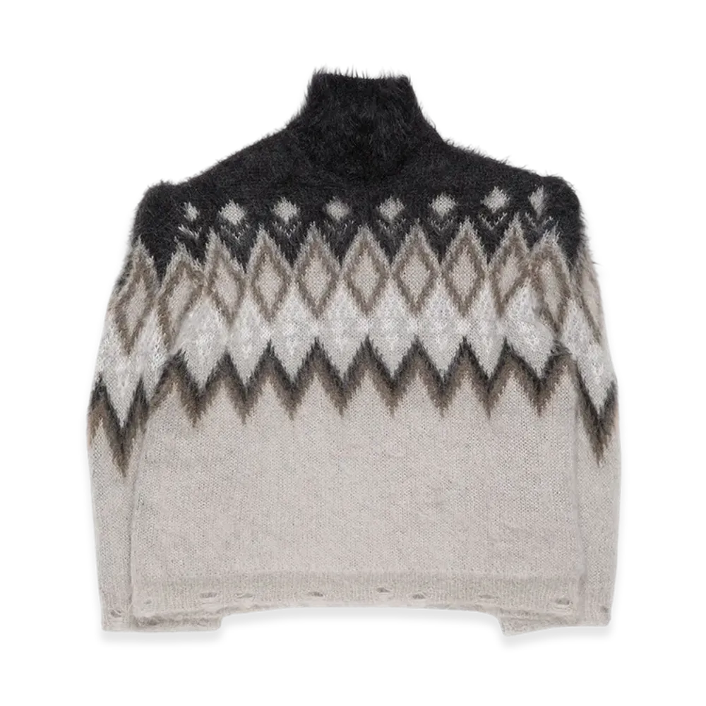 Acne Studios Padded Wool Knit Runway Show "Multi Grey"