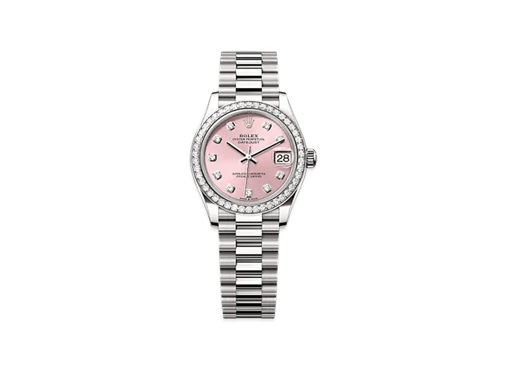 ROLEX Datejust 31mm White Gold Diamond 278289RBR "Pink"