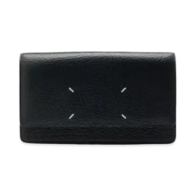 Maison Margiela Large Cow Leather Stitch Chain Wallet "Black"