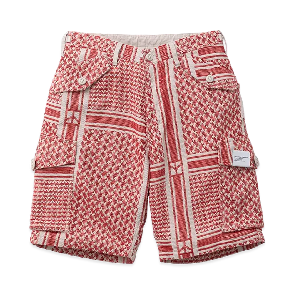 NEIGHBORHOOD JQ Shemagh Cargo Short Pants "Red"