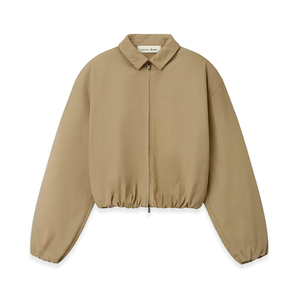 FEAR OF GOD ESSENTIALS Women's Cotton Twill Work Jacket "Dune"