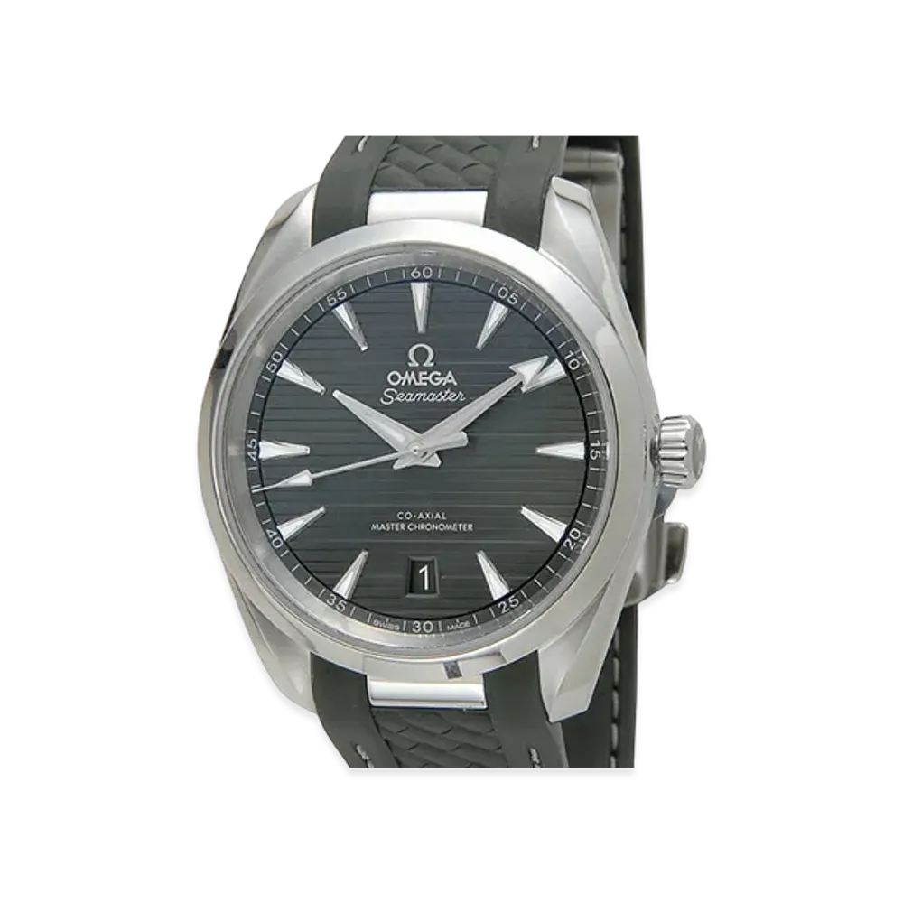 OMEGA Seamaster Aqua Terra 150M Rubber Strap "Stainless Steel/Green"