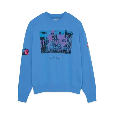 Cav Empt (C.E) CARD 17 CREW NECK "Blue"
