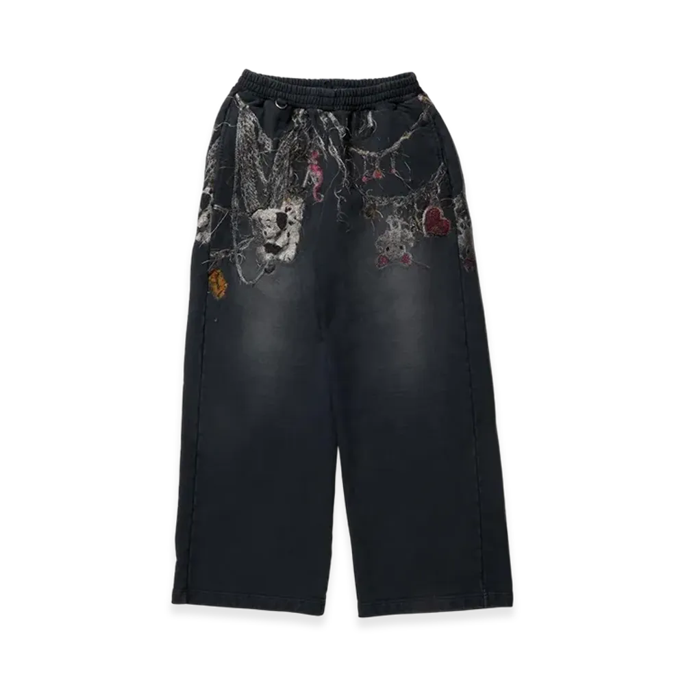doublet Embroidered Chain Sweatpants "Grey"