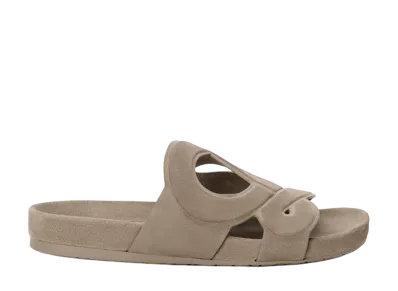 LOEWE Ease Monogram in Slide Suede "Stone Grey"