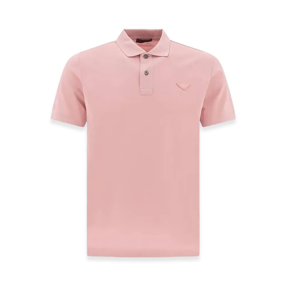 PRADA Cotten Polo Shirt "Pink"