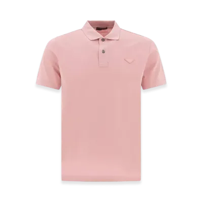 PRADA Cotten Polo Shirt "Pink"