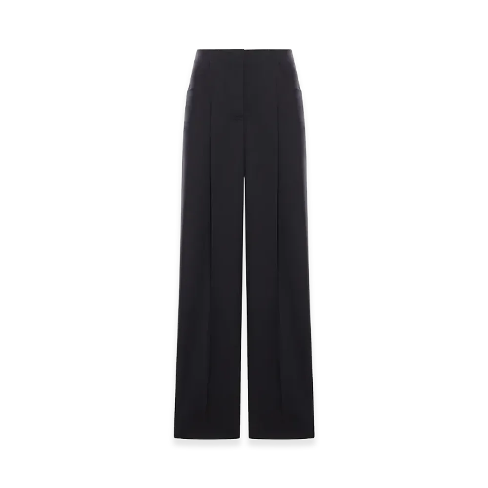 FENDI Women's Tailored Wool And Mohair Trousers "Black"