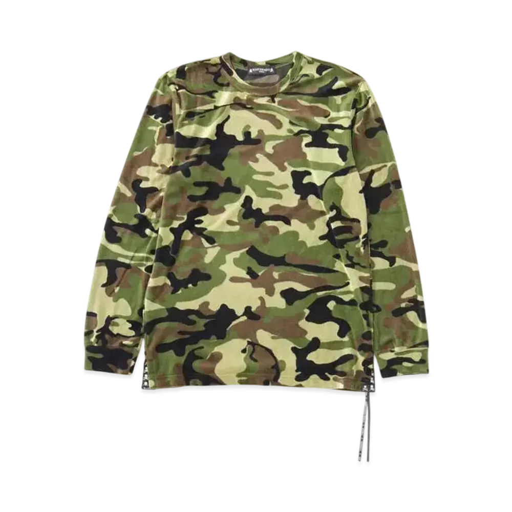mastermind WORLD Velour LS Tee "Wood Land"