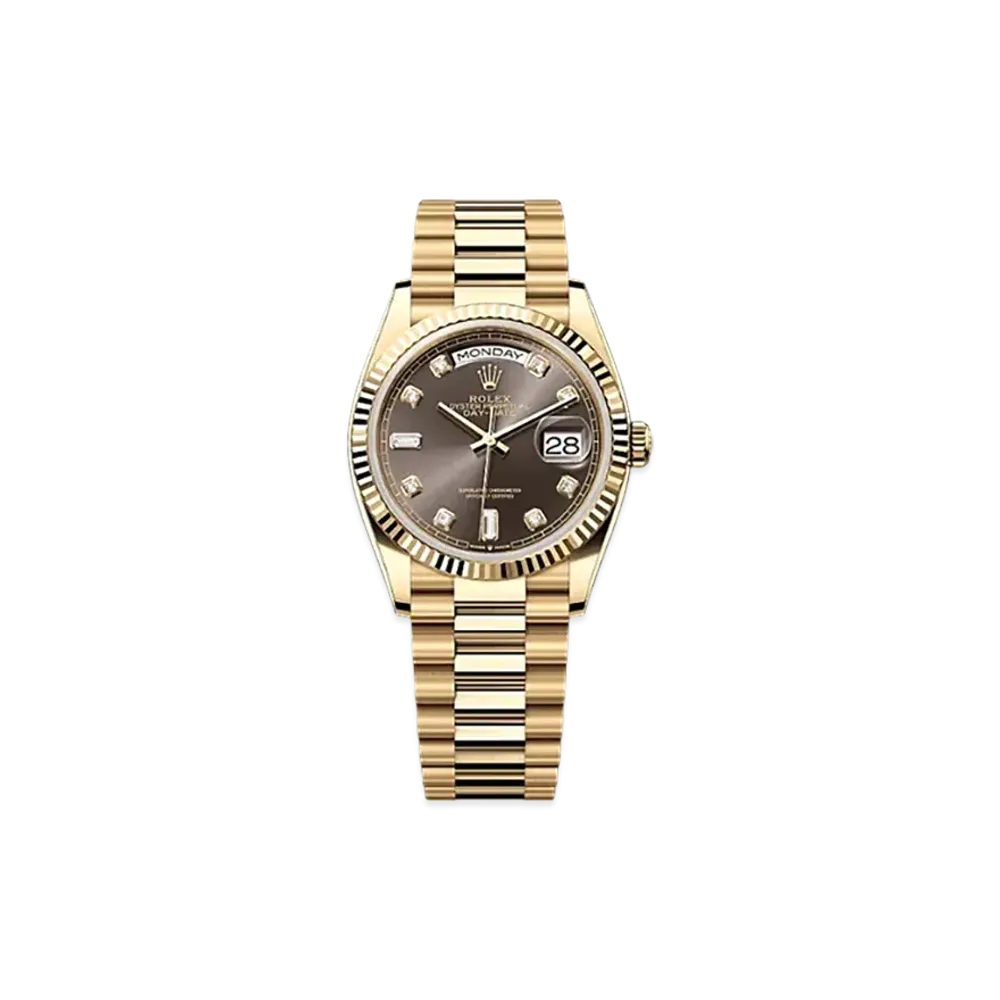 ROLEX Day-Date 36mm Yellow Gold 128238 "Dark Grey"