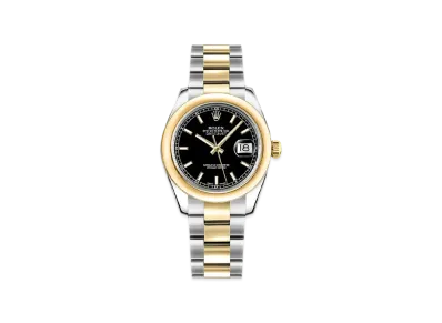 ROLEX Datejust "Black/Stainless Steel/Yellow Gold"