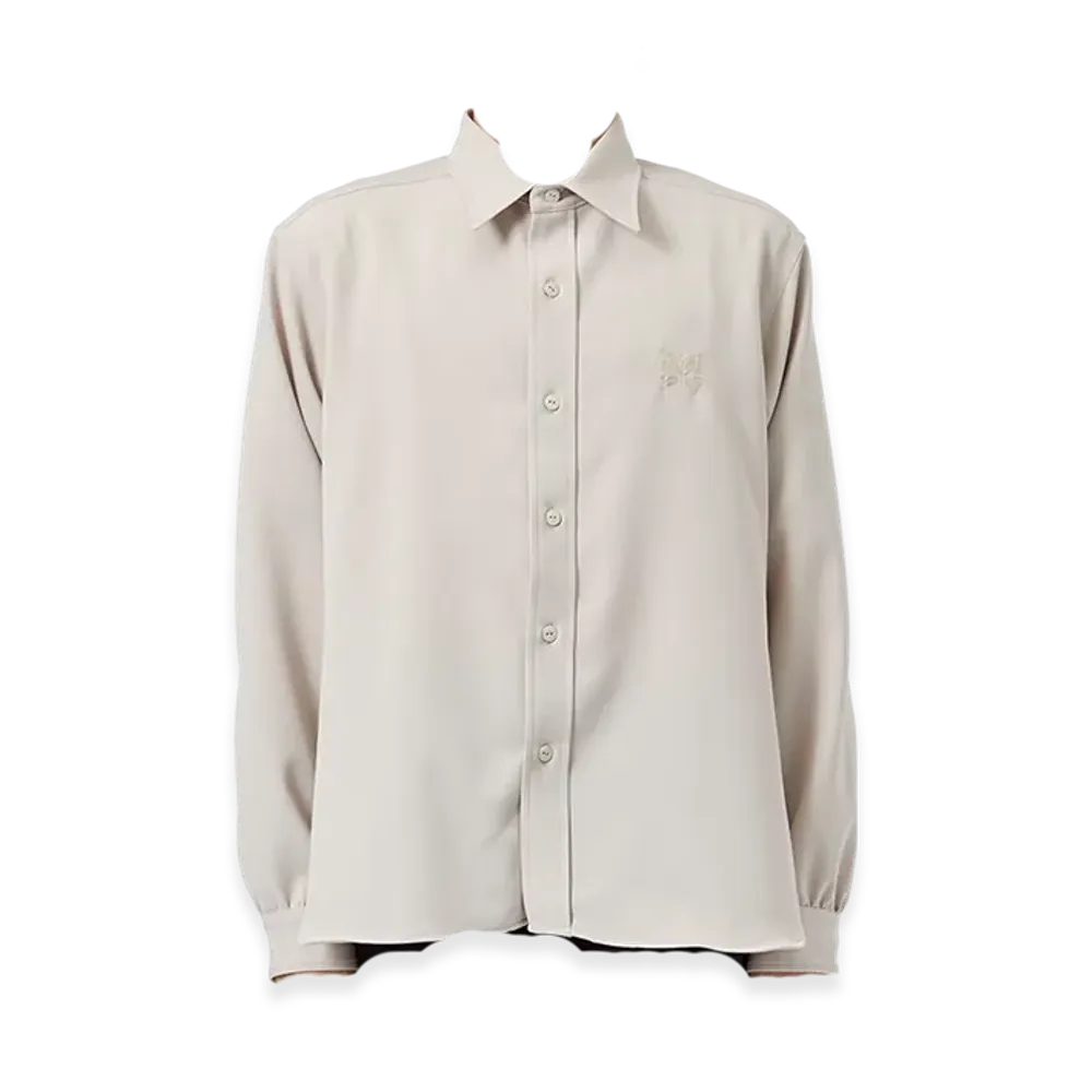 NEEDLES x Studious Exclusive Work Shirt - PE/R/PU Cavalry Twill "Beige"