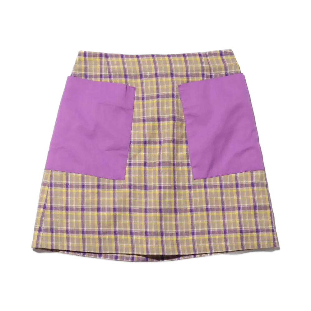 atmos pink x TK2 Check Skirt "Yellow"