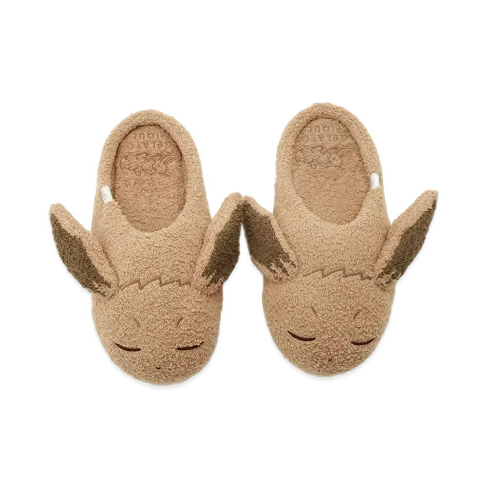GELATO PIQUE x Pokemon Sleep Babymoko Eievui Room Shoes "Camel"