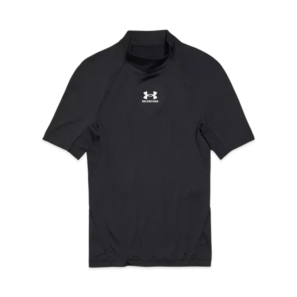 BALENCIAGA x Under Armour Women's Mock Neck T-Shirt "Black"