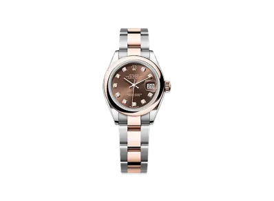 ROLEX Lady-Datejust Oystersteel & Everose Gold "Brown"