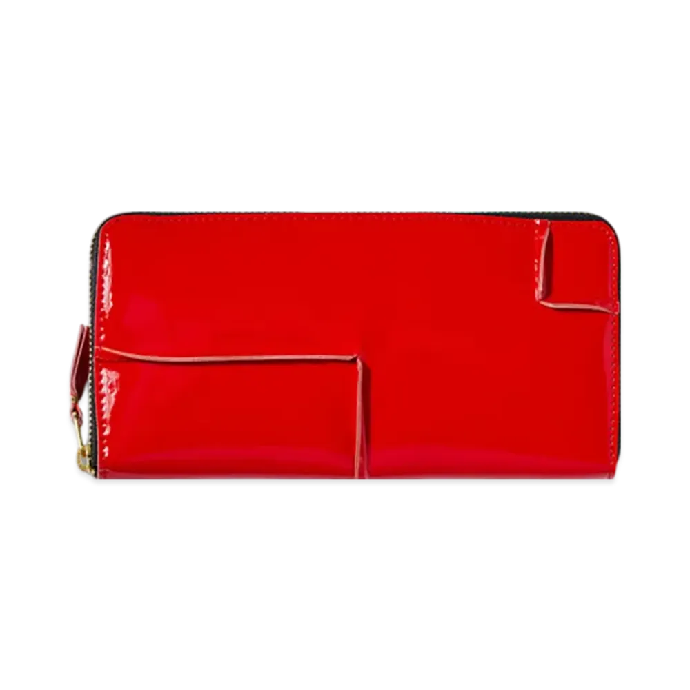COMME des GARCONS Wallet Reversed Hem "Red"