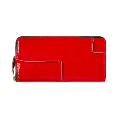 COMME des GARCONS Wallet Reversed Hem "Red"