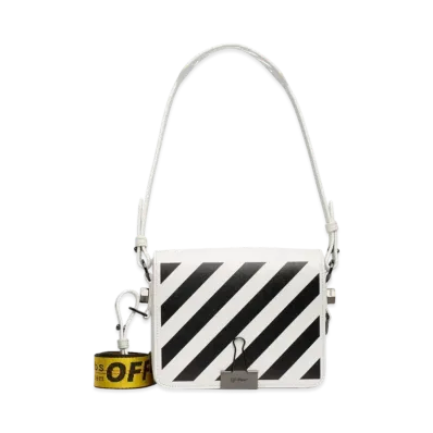 OFF-WHITE Binder Clip Bag Diag "White/Yellow"