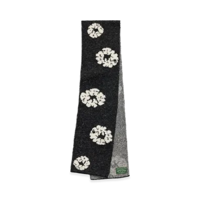 DENIM TEARS Cotton Wreath Scarf "Beige"
