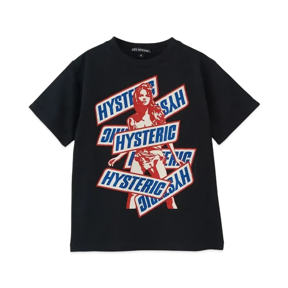 HYSTERIC GLAMOUR Kids Item It's So Hysteric T-Shirt "Black"
