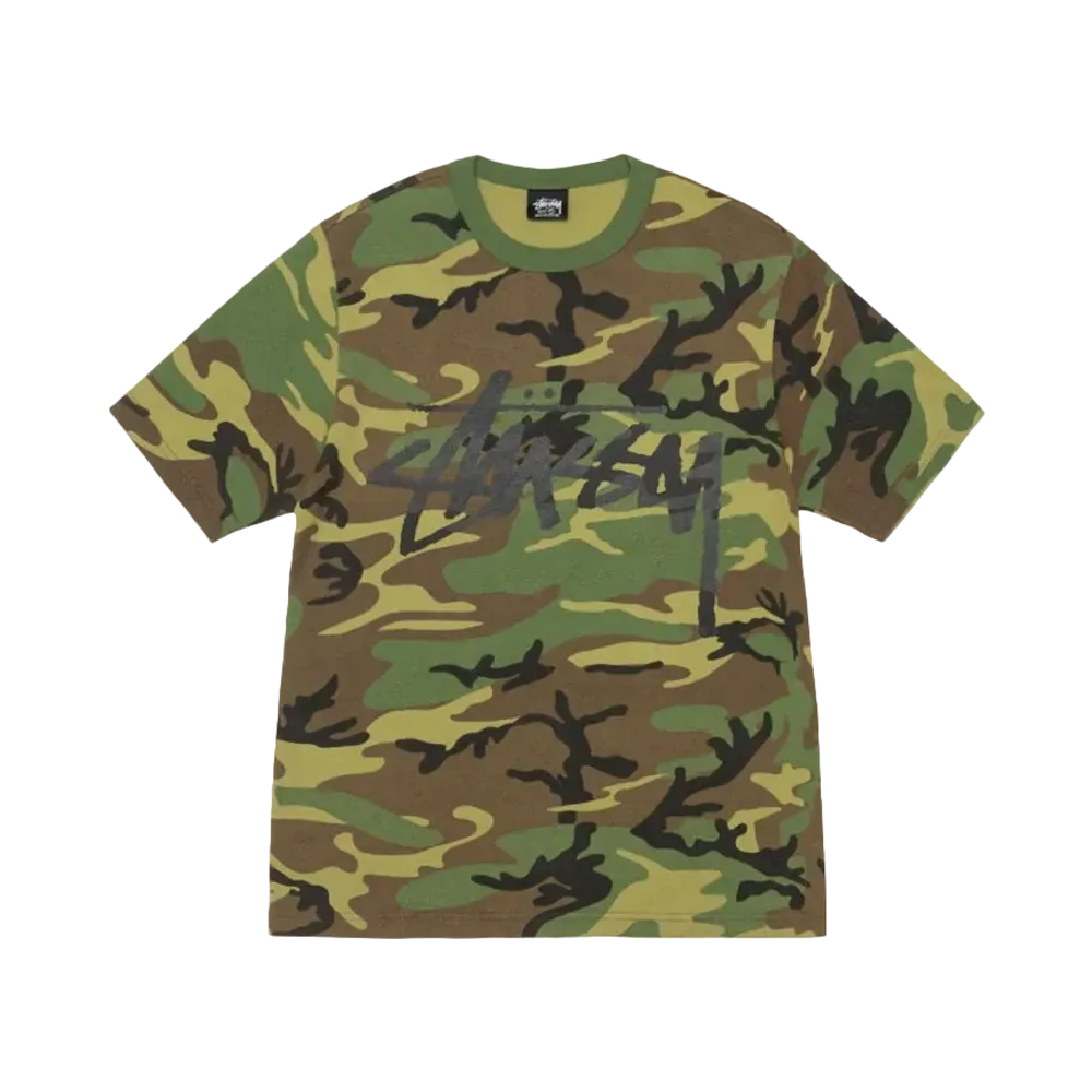 Stussy Stock Camo Tee "Camo/Black"