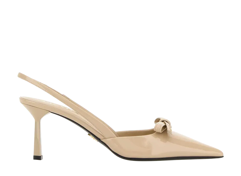 PRADA Women's Sand Leather Pumps "Beige"